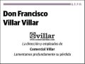 VILLAR VILLAR,FRANCISCO