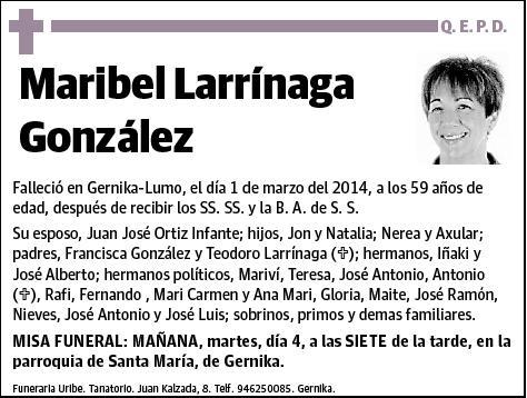 LARRINAGA GONZALEZ,MARIBEL