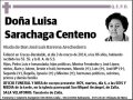 SARACHAGA CENTENO,LUISA