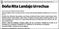 LANDAJO URRECHUA,RITA
