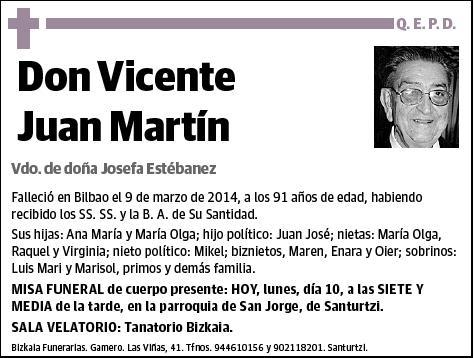 JUAN MARTIN,VICENTE