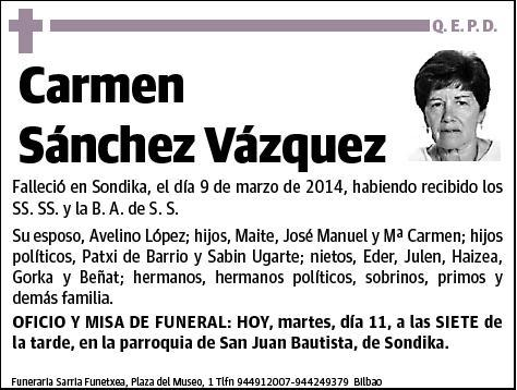 SANCHEZ VAZQUEZ,CARMEN