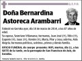 ASTORECA ARAMBARRI,BERNARDINA
