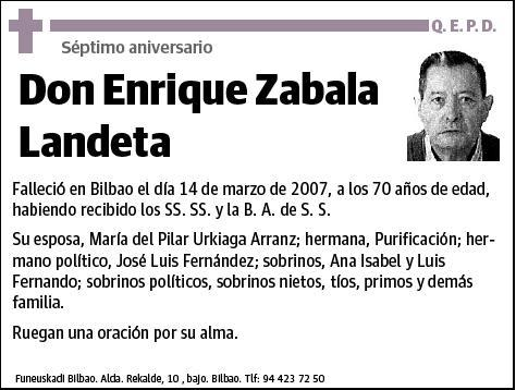 ZABALA LANDETA,ENRIQUE