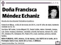 MENDEZ ECHANIZ,FRANCISCA