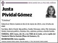PIVIDAL GOMEZ,JUSTA