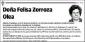 ZORROZA OLEA,FELISA