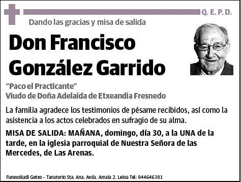 GONZALEZ GARRIDO,FRANCISCO