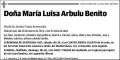 ARBULU BENITO,MARIA LUISA
