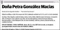 GONZALEZ MACIAS,PETRA