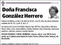 GONZALEZ HERRERO,FRANCISCA