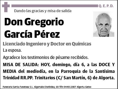 GARCIA PEREZ,GREGORIO