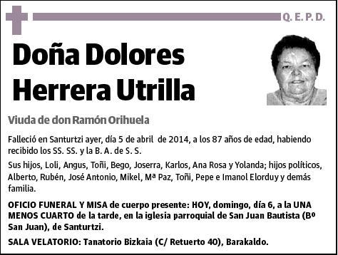 HERRERA UTRILLA,DOLORES