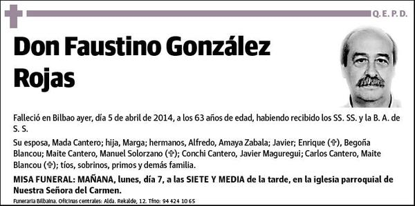 GONZALEZ ROJAS,FAUSTINO