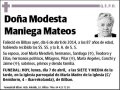 MANIEGA MATEOS,MODESTA