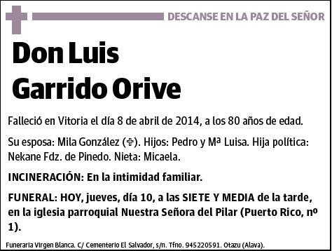 GARRIDO ORIVE,LUIS
