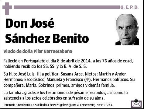 SANCHEZ BENITO,JOSE