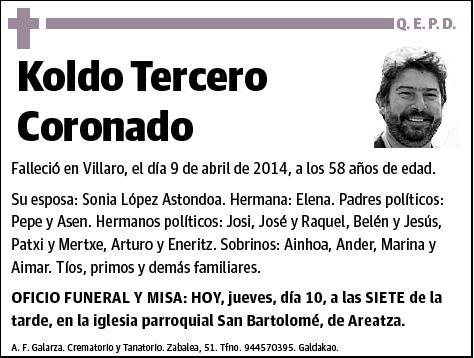 TERCERO CORONADO,KOLDO