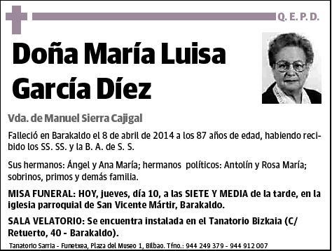 GARCIA DIEZ,MARIA LUISA