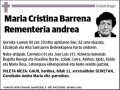 BARRENA REMENTERIA,MARIA CRISTINA