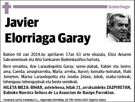 ELORRIAGA GARAY,JAVIER