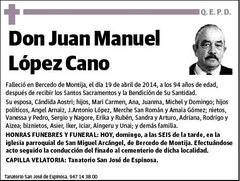 LOPEZ CANO,JUAN MANUEL