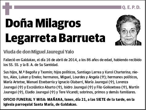LEGARRETA BARRUETA,MILAGROS