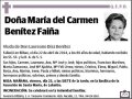BENITEZ FAIÑA,MARIA DEL CARMEN