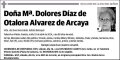 DIAZ DE OTALORA ALVAREZ DE ARCAYA,Mª DOLORES