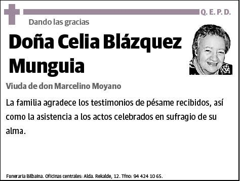 BLAZQUEZ MUNGUIA,CELIA
