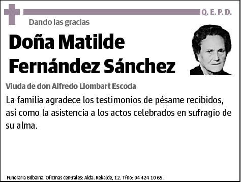 FERNANDEZ SANCHEZ,MATILDE