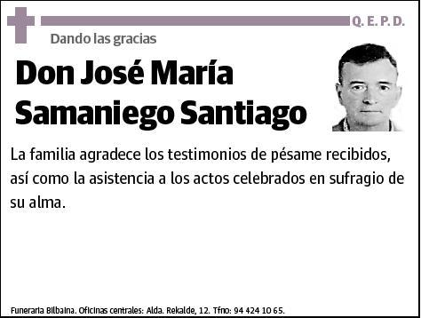 SAMANIEGO SANTIAGO,JOSE MARIA
