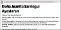 SARRIEGUI AYESTARAN,JUANITA