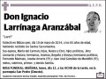 LARRINAGA ARANZABAL,IGNACIO