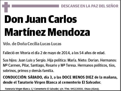 MARTINEZ MENDOZA,JUAN CARLOS