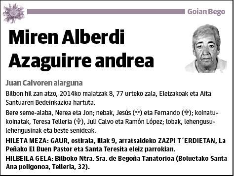 ALBERDI AZAGUIRRE,MIREN