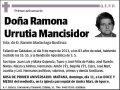 URRUTIA MANCISIDOR,RAMONA
