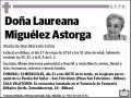 MIGUELEZ ASTORGA,LAUREANA