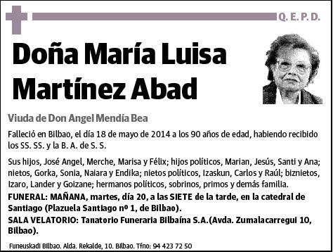 MARTINEZ ABAD,MARIA LUISA