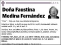 MEDINA FERNANDEZ,FAUSTINA