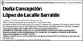 LOPEZ DE LACALLE SARRALDE,CONCEPCION