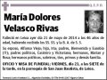 VELASCO RIVAS,MARIA DOLORES