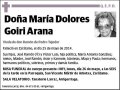 GOIRI ARANA,MARIA DOLORES