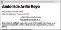 DE ARIÑO ROYO,ANDONI