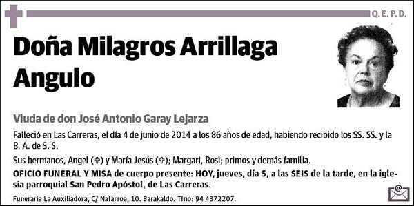 ARRILLAGA ANGULO,MILAGROS