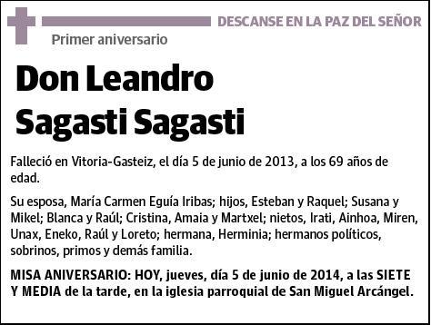 SAGASTI SAGASTI,LEANDRO