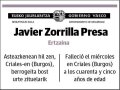 ZORRILLA PRESA,JAVIER