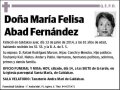 ABAD FERNANDEZ,MARIA FELISA