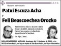 ESCUZA ACHA Y FELI BEASCOECHEA OROZKO,PATXI