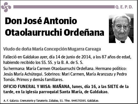 OTAOLAURRUCHI ORDEÑANA,JOSE ANTONIO